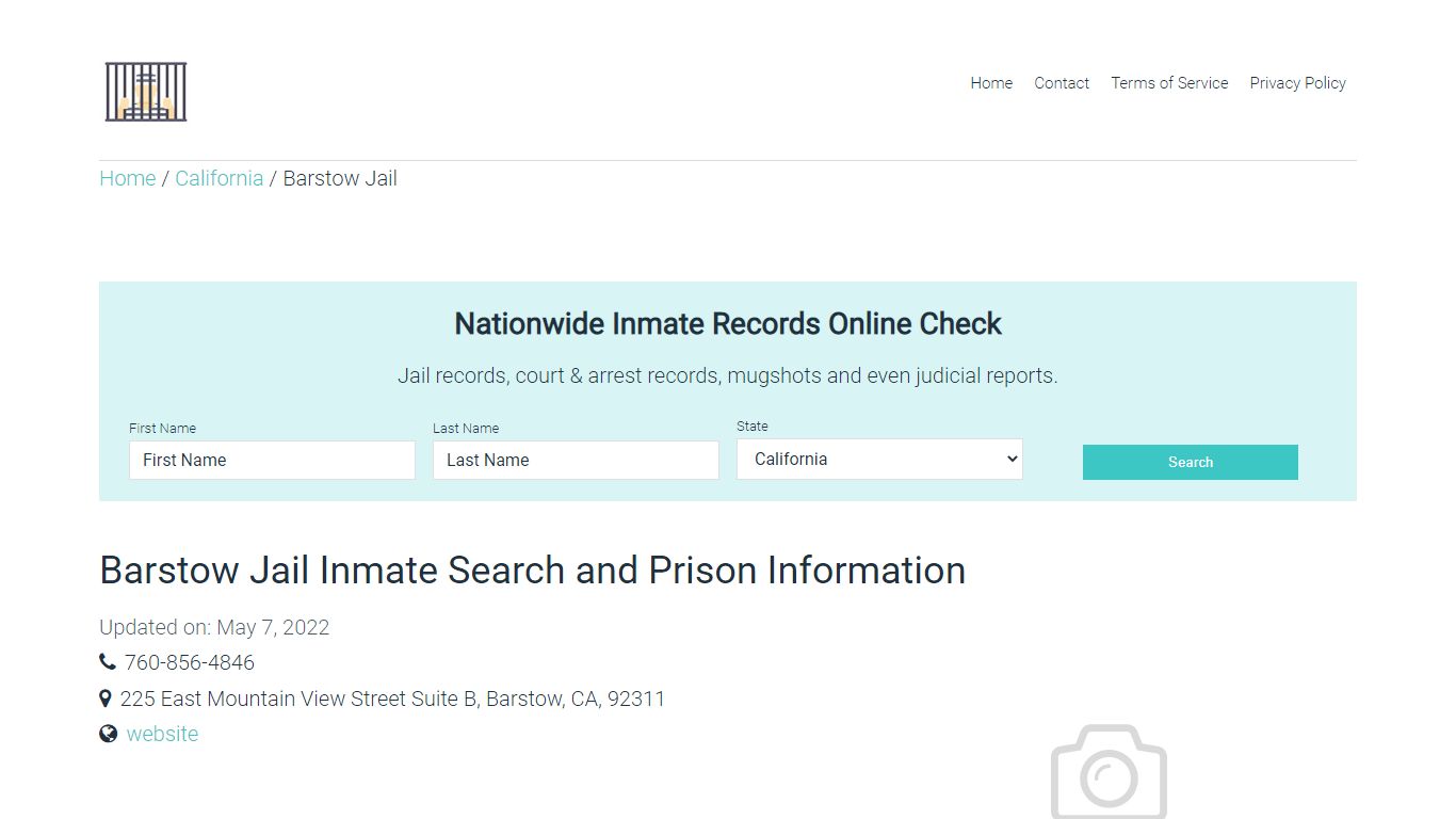 Barstow Jail Inmate Search, Visitation, Phone no ...